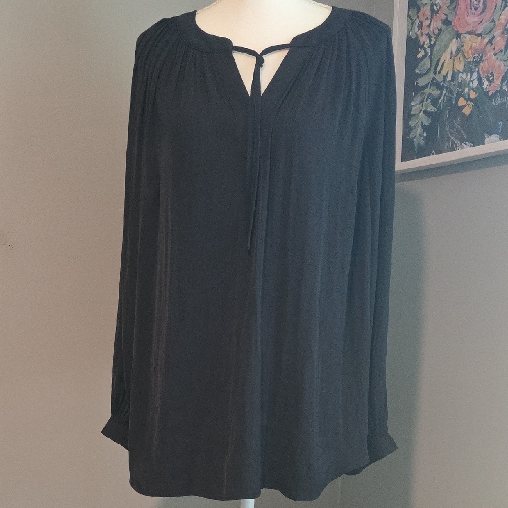 Nine West Black Long Sleeve Blouse Size 0X